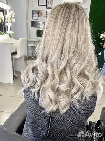 Окрашивание волос блонд