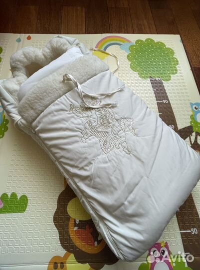 Зимний конверт в коляску на выписку choupette