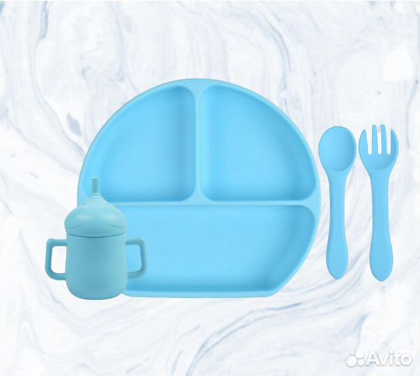 Наборы детской силиконовой посуды