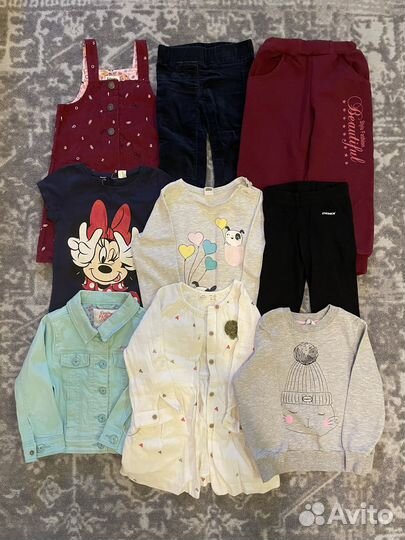 Вещи пакетом на девочку HM Zara LC Waikiki 92 98