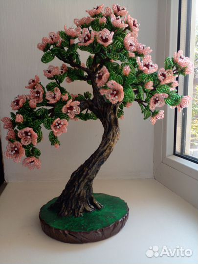 Дерево-бонсай из бисера