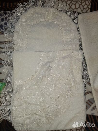 Конверт на выписку кремового цвета (демисезонный)