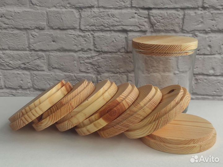 Деревянные крышки для свечей