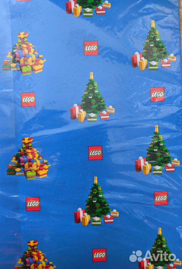 Упаковочная бумага для подарков Lego