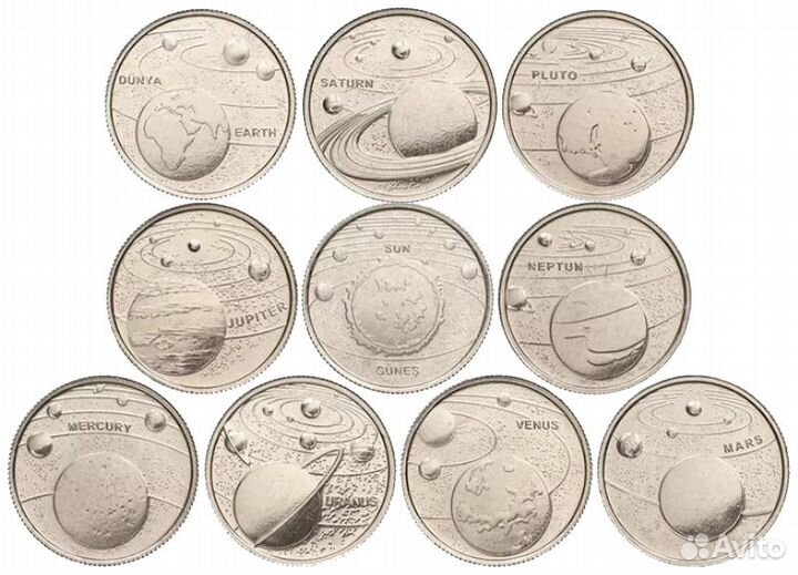 Юбилейные монеты Турции, Планеты, Красная книга