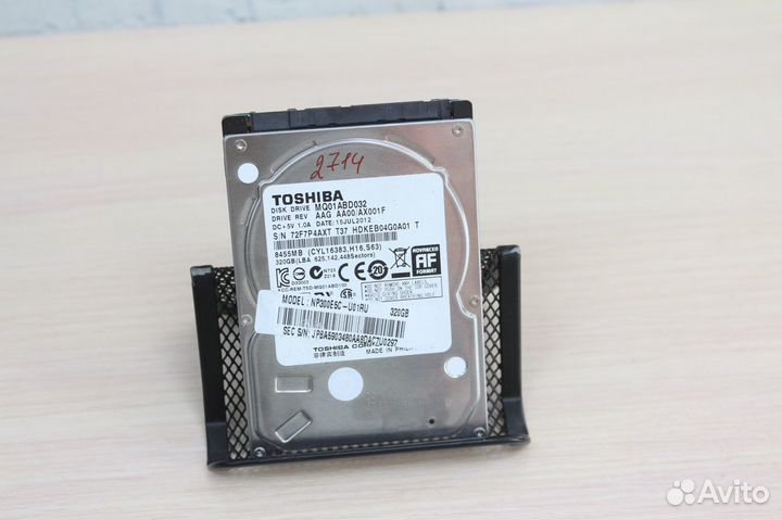Жесткий диск для ноутбука Toshiba 320Гб 2714ч