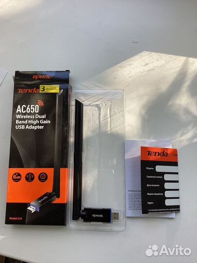 Wifi адаптер USB2.0 Tenda U10