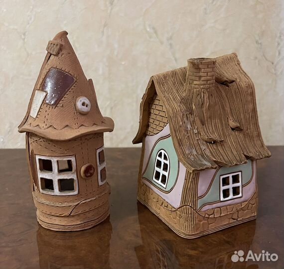 Подсвечник керамический домик