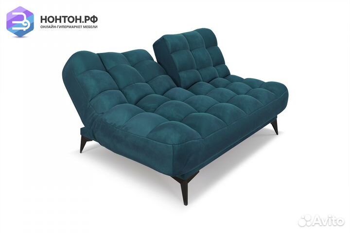 Диван клик-кляк Арно вельвет сине-зеленый