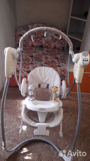 Электронные качели - шезлонг 2 в 1