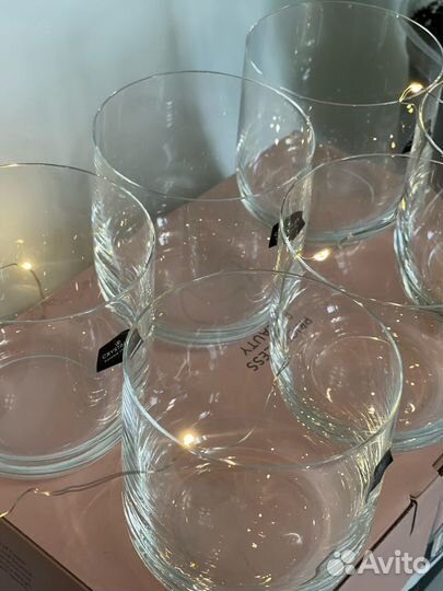 Набор стаканов crystalex bohemia 6 шт, новые