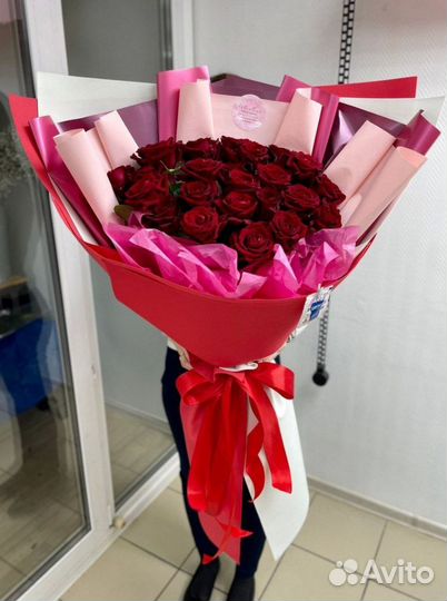 Большие букеты роз с доставкой