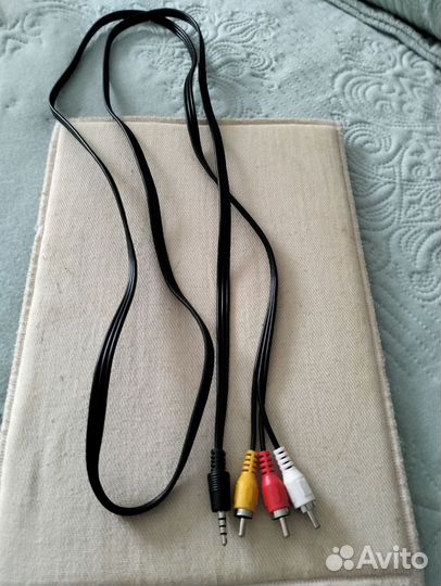Aux кабель 3 тюльпана+Джек 1,2м 3RCA-AUX