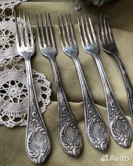 Вилки столовые мельхиор СССР
