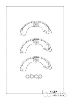 K1267-01 44060ED026 колодки барабанные Nissa