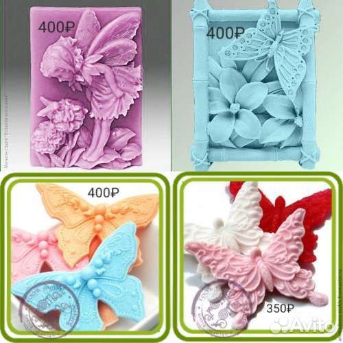 Силиконовые формы для мыла, свечей, шоколада