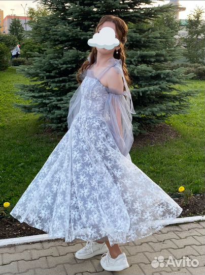 Вечернее платье 42 44 белое
