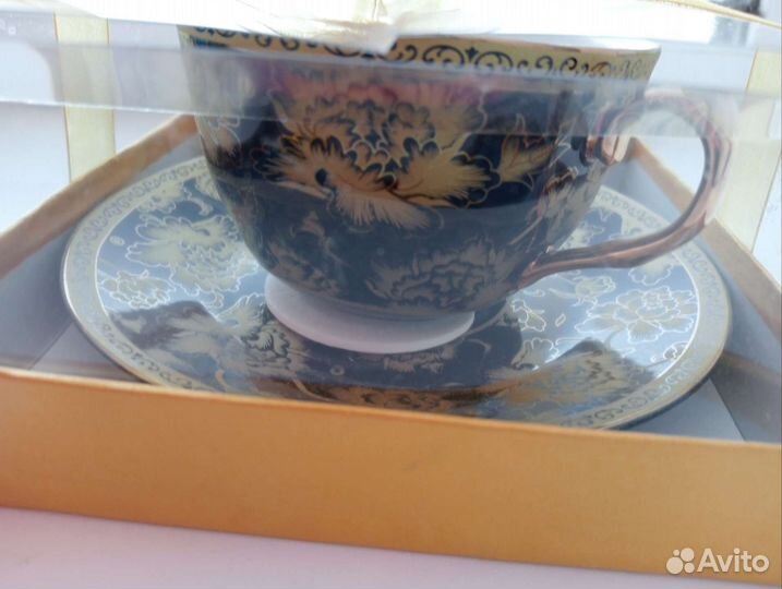 Чайная пара фарфор новая