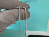 Серьги Tiffany T Elongated Wire Diamond Bar