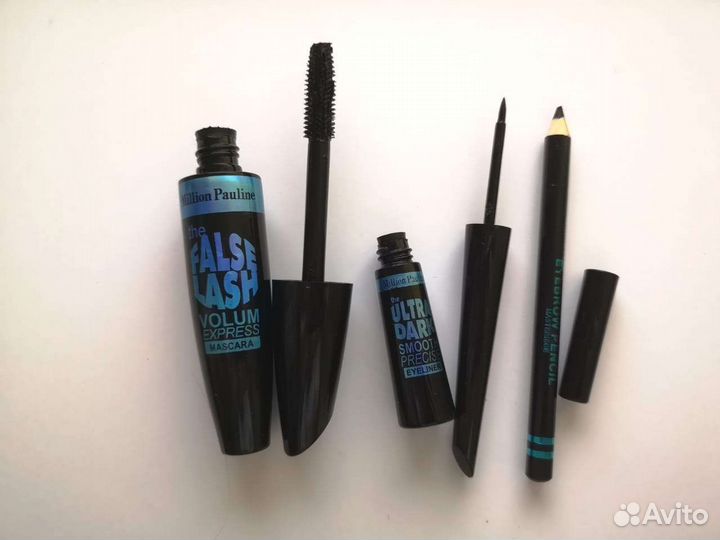 Тушь, подводка, карандаш - набор 3в1