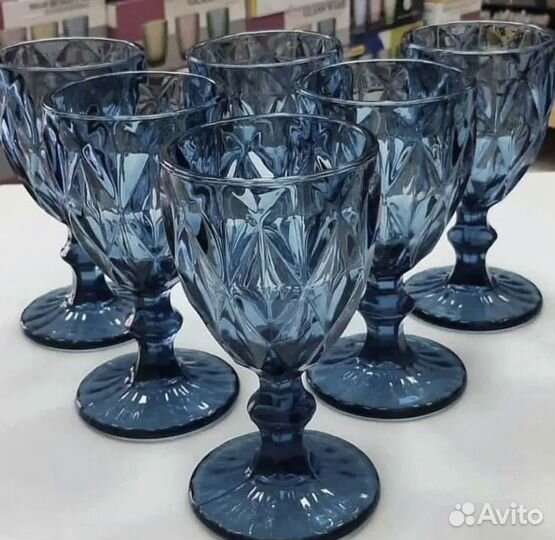 Бокалы для вина и шампанского 6шт