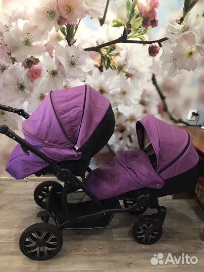 Коляска для двойни bebetto 42