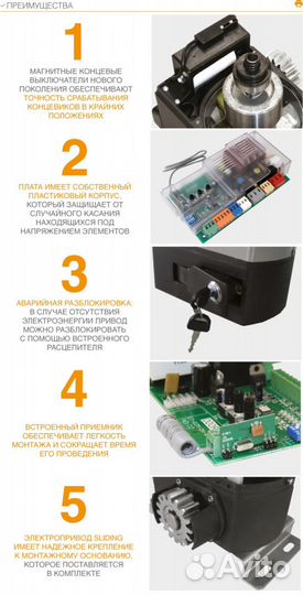 Привод для откатных ворот