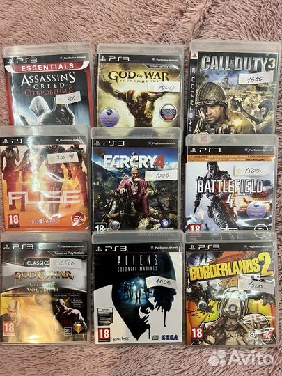 Игры для приставок PS3 PS2 цены на фото