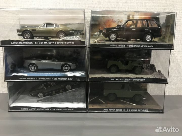 Модели авто из серии James Bond в масштабе 1:43