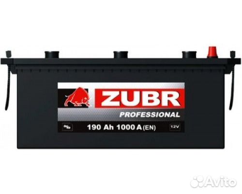 Аккумулятор zubr ultra 190 A/ч (Клемма)