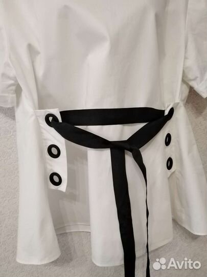 Zara хлопок блузка 46