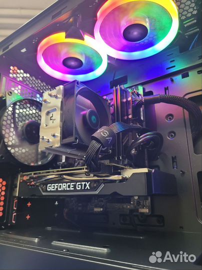 Игровой компьютер i3 10100f/16/256+2TB/GTX1660 6GB