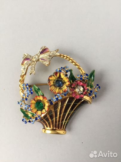 Винтажная брошь Coro Craft Sterling