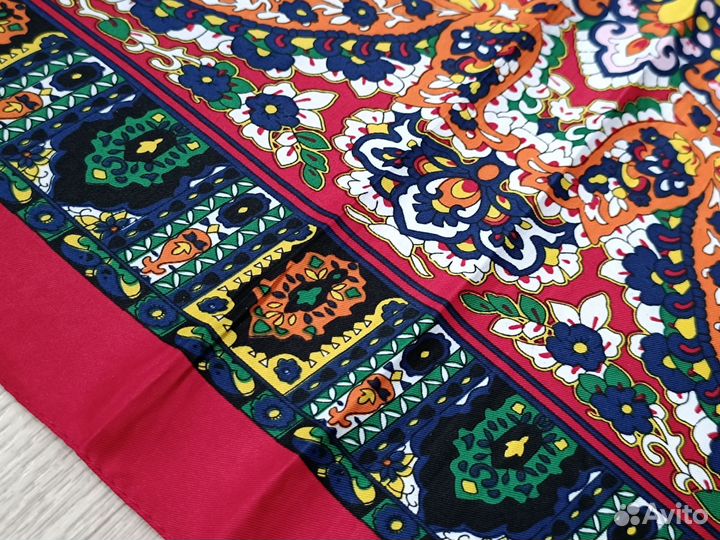 Красный платок Шаль etro шелковый