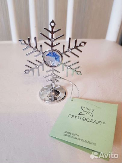 Миниатюра Swarovski Снежинка с кристаллами