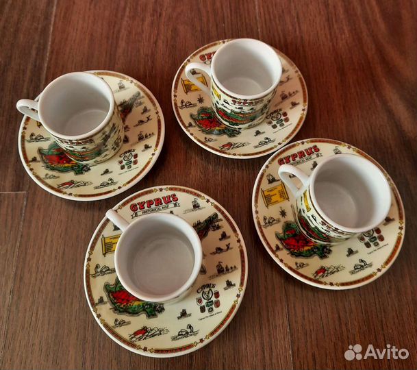 Набор кофейный на 4 персоны (Кипр)