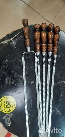 Шампура для люля и двойной спицей для овощей