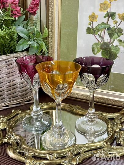 Фужеры из цветного хрусталя