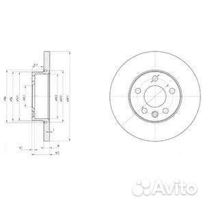 Тормозной диск Delphi BG3415