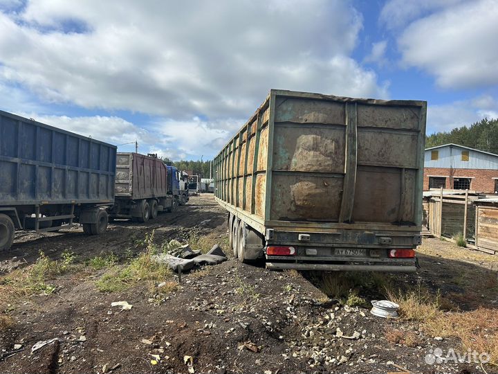 Полуприцеп бортовой Schwarzmuller трехосный бортовой с платформой, 2005