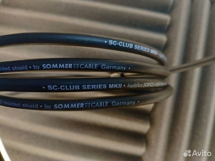 Jack 3,5 st на 2 Jack 6,3 mono Sommer club mk II