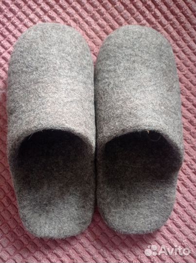 Тапочки из овечьей шерсти