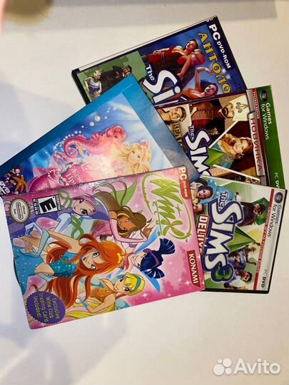Игры Sims, Winx, диск с музыкой