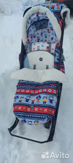 Детские санки коляска Ника