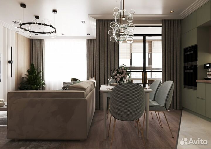 Дизайнерский ремонт под ключ