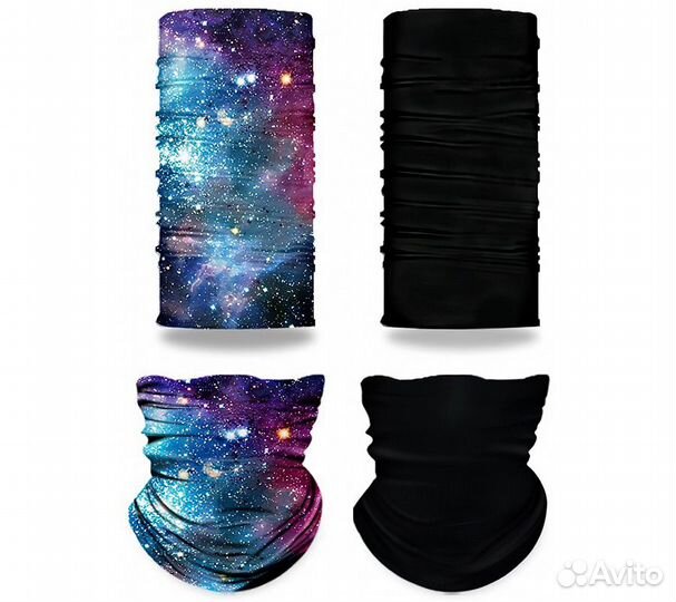 Бандана защитная RoadLike 2 шт черный