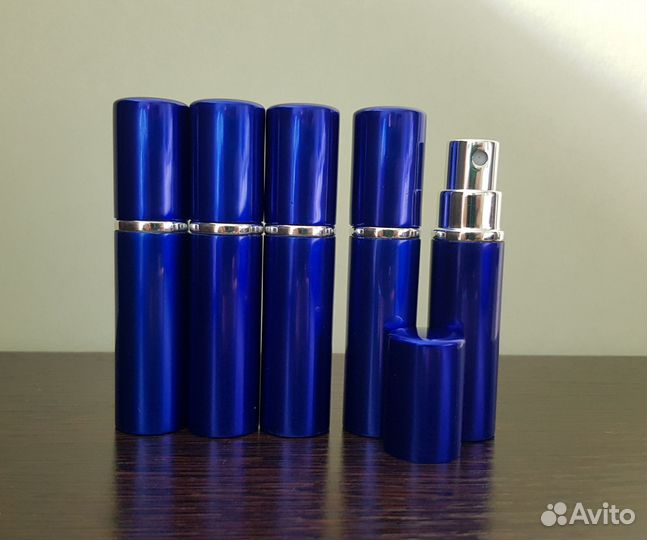 Атомайзеры в металлическом кофре 5 шт