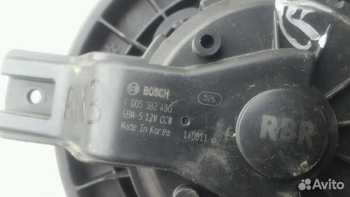 Kia Rio 3 Hyundai Solaris вентилятор отопителя