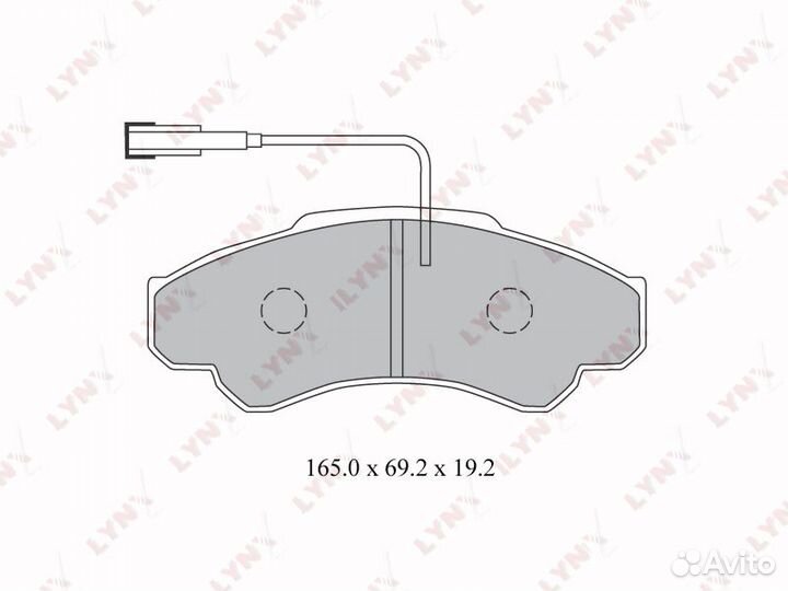 Колодки тормозные передние citroen Jumper fiat Duc