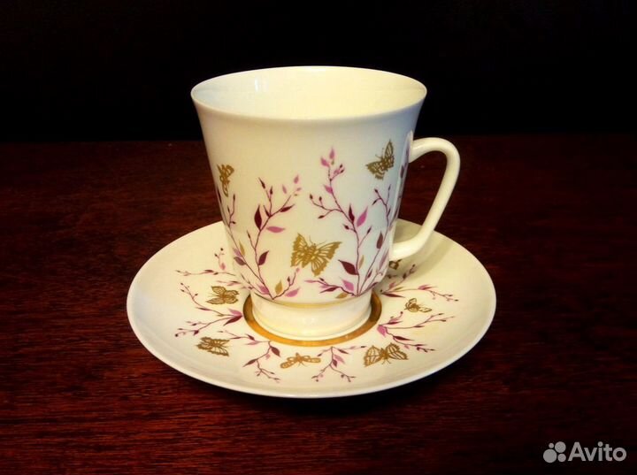 Чайная пара Бабочки, лфз, 1980-е